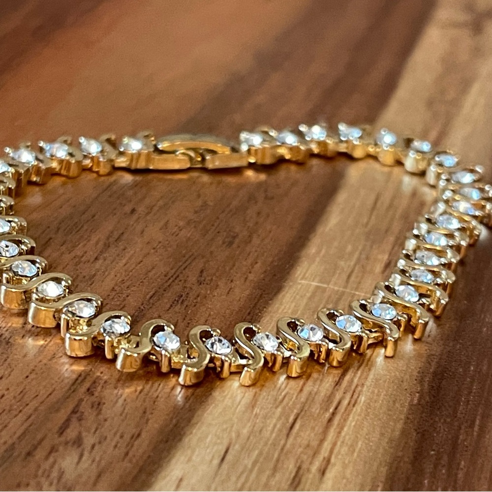 BMNY Gold Plated Tennis Bracelet